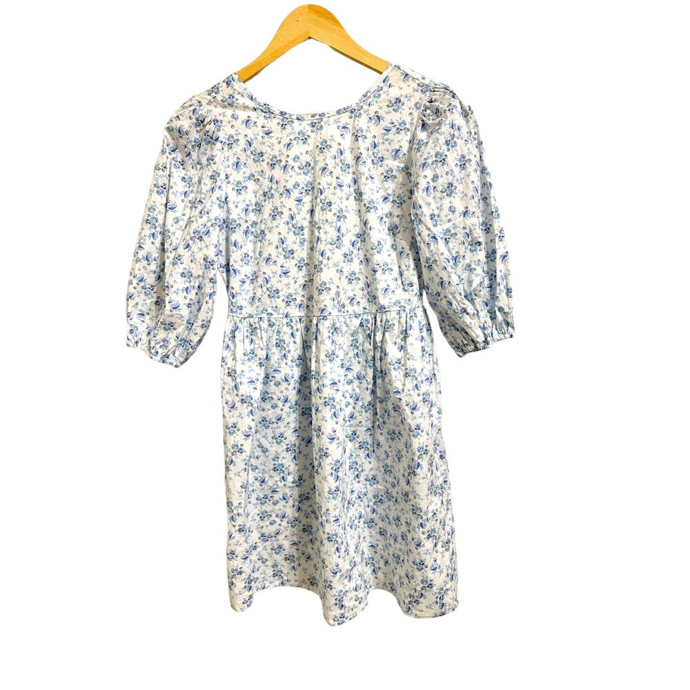 WAYF blue ditsy floral open back mini dress‎ size XS